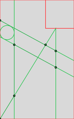 Etapa 3 — Outline + malha. Traço em outline aparece sobre a malha, validando ângulos e tangências.