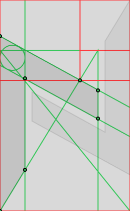 Etapa 6 — Composição final. Símbolo finalizado dentro do bloco modular — referências e geometria reunidas.
